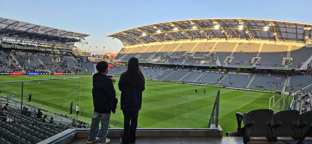 BMO Stadium field view before LAFC match Los Angeles